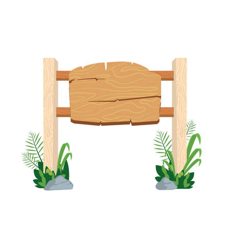 wood sign designのイラスト素材