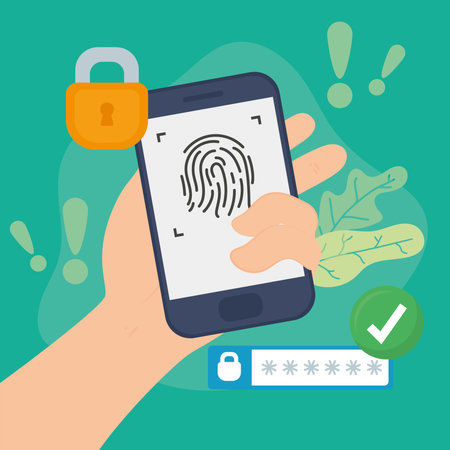 security password imageのイラスト素材