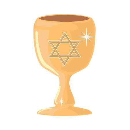 jewish golden chaliceのイラスト素材