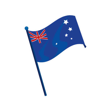 australia flag iconのイラスト素材
