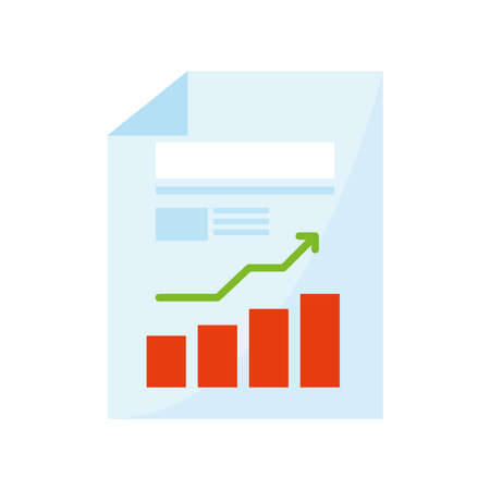 data file with infographicのイラスト素材