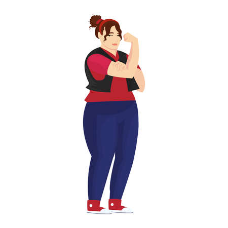 empowered woman illustrationのイラスト素材