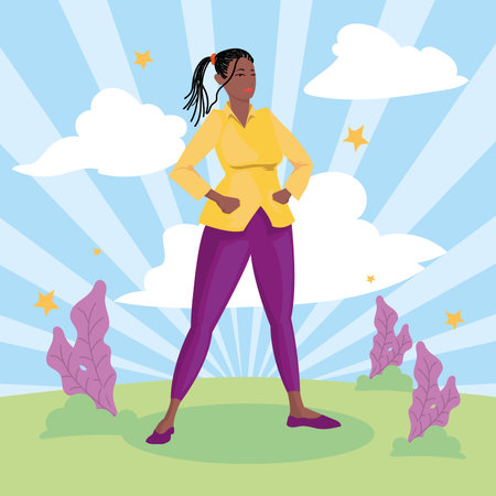 empowered woman posterのイラスト素材