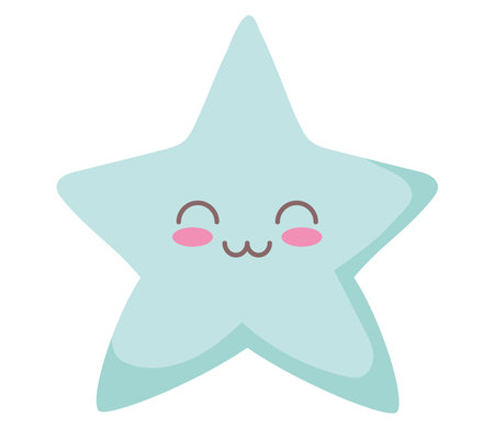 kawaii star iconのイラスト素材