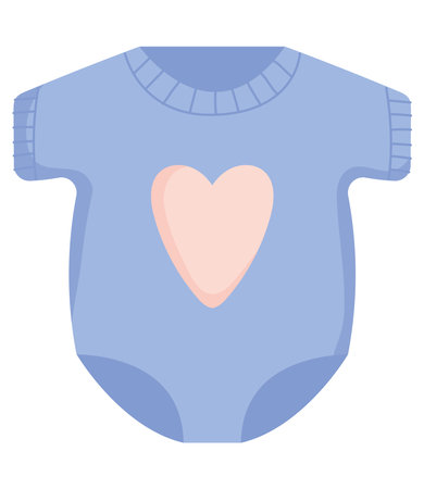 heart baby bodysuitのイラスト素材