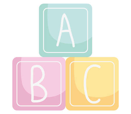 baby blocks iconのイラスト素材
