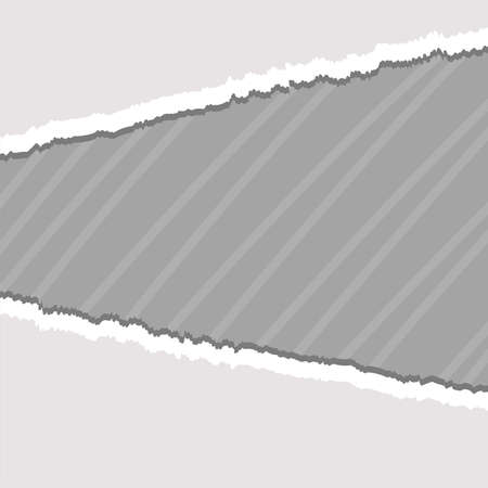 gray torn paper pageのイラスト素材