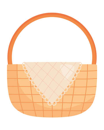 picnic basket iconのイラスト素材