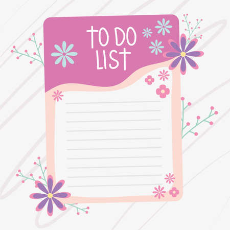 to do list pageのイラスト素材