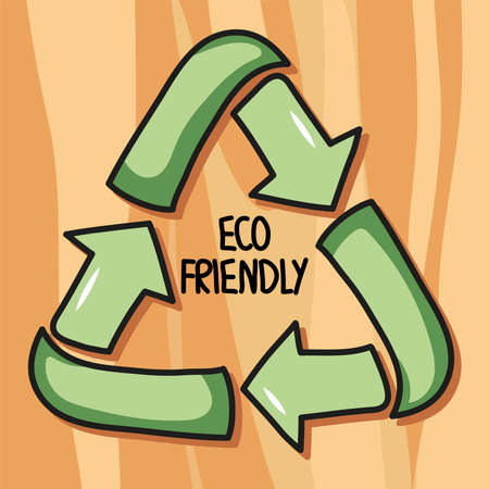 eco ycle symbol illustrationのイラスト素材