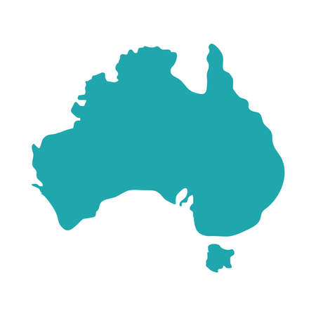 australia map iconのイラスト素材