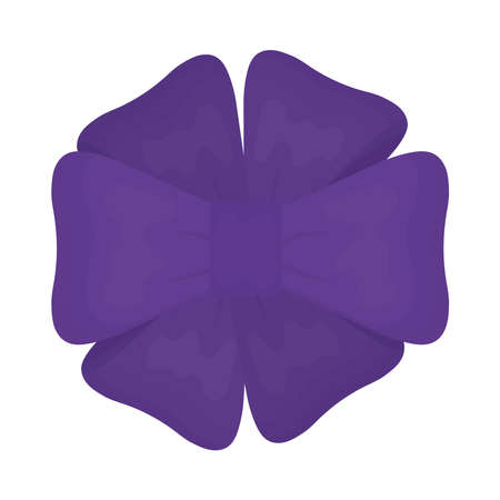 decorative purple bowのイラスト素材