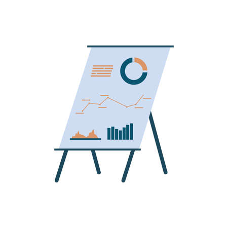 charts in boardのイラスト素材