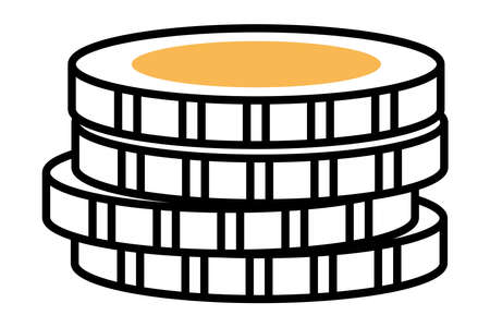 money coins iconのイラスト素材