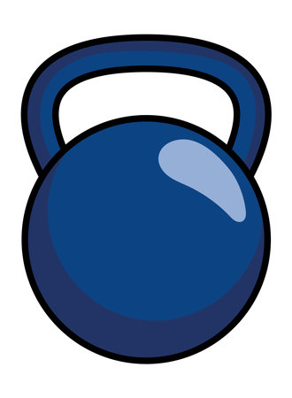 gym kettlebell iconのイラスト素材