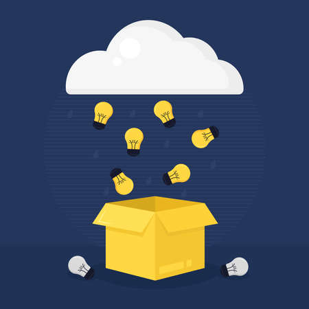 ideas box illustrationのイラスト素材