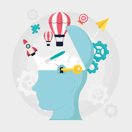 creativity ideas designのイラスト素材