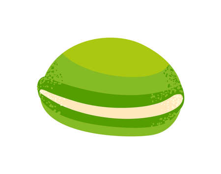 matcha donut designのイラスト素材