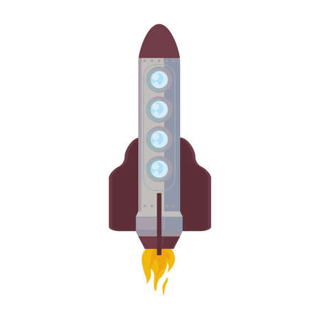 gray rocket illustrationのイラスト素材