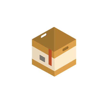 isometric box iconのイラスト素材
