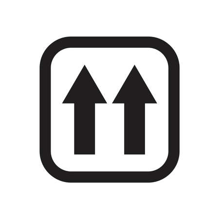 this way up symbol designのイラスト素材