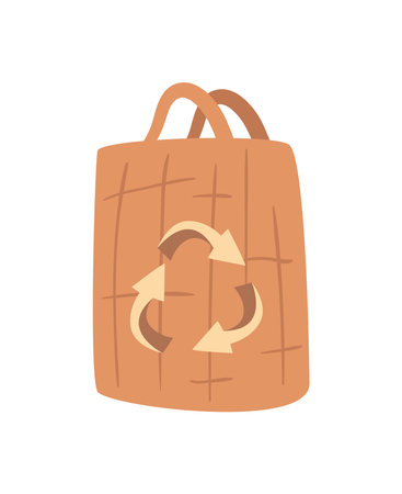 brown ecobag designのイラスト素材