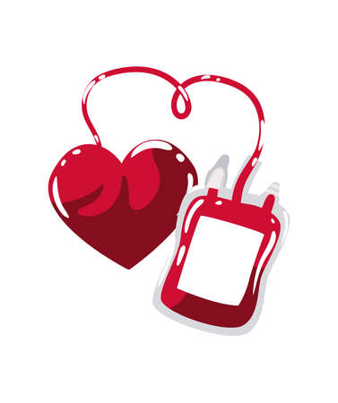 heart and blood bagのイラスト素材