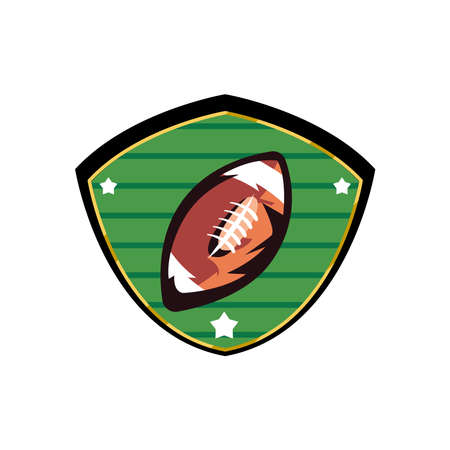 american football labelのイラスト素材