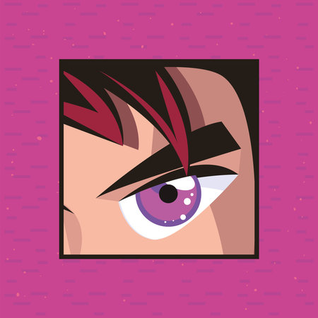 manga boy frame