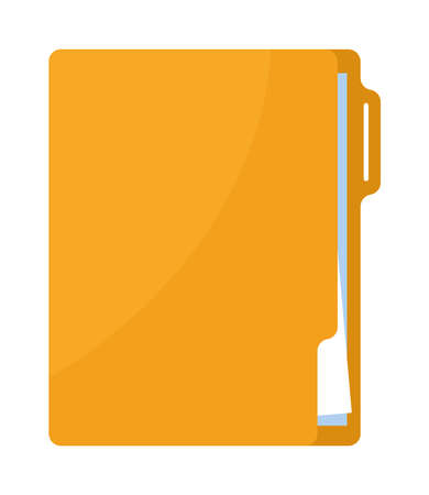 documents folder icon on white backgroundのイラスト素材