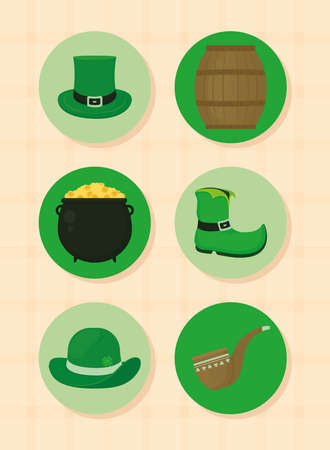 saint patricks day setのイラスト素材