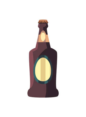 dark beer bottle designのイラスト素材