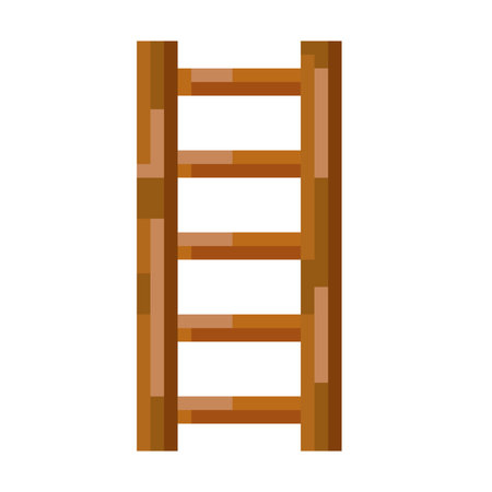 pixelated ladders designのイラスト素材