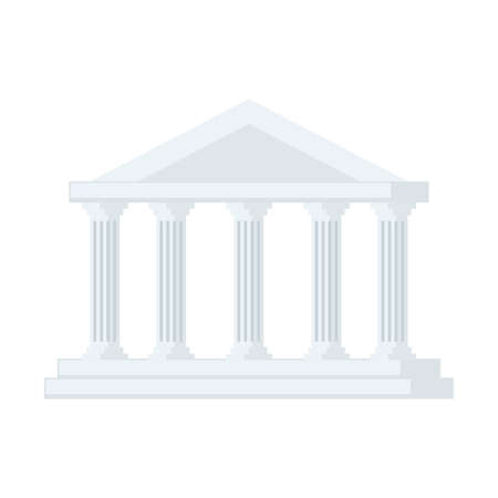 gray classic courthouseのイラスト素材