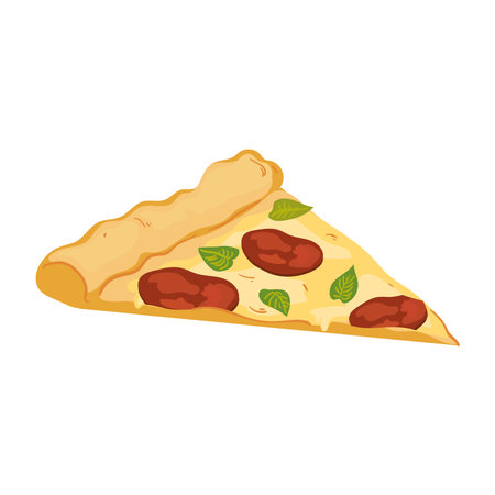 pizza slice illustrationのイラスト素材