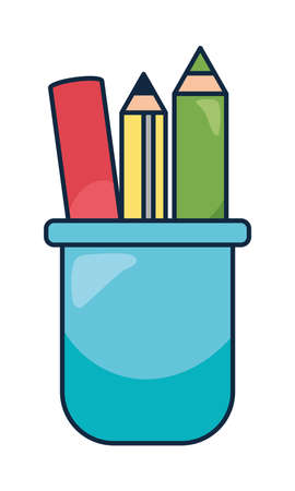 pencils holder iconのイラスト素材
