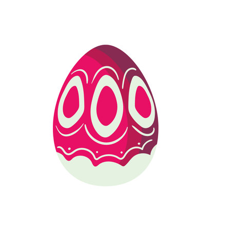 pink easter eggのイラスト素材