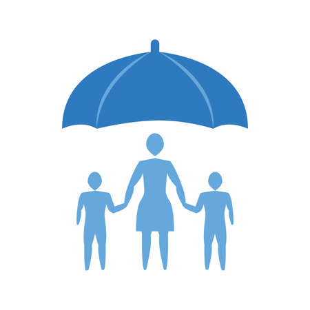 family insurance illustrationのイラスト素材