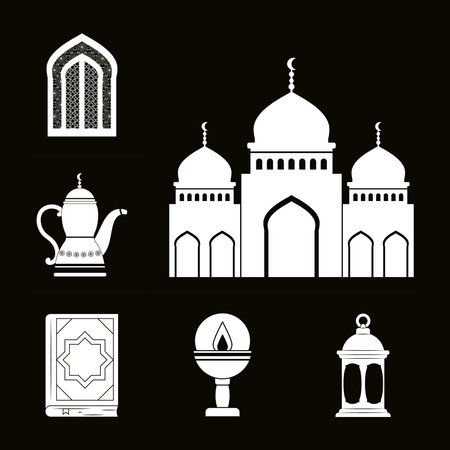 icon set of ramadanのイラスト素材