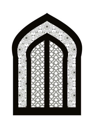 islamic door iconのイラスト素材