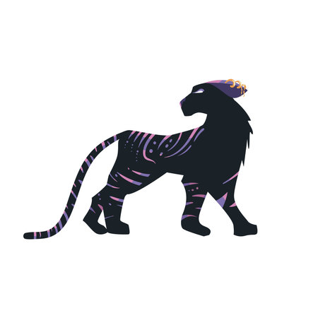 magic black pantherのイラスト素材