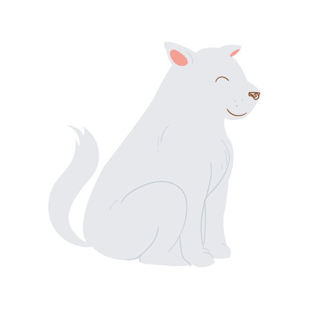 happy dog designのイラスト素材