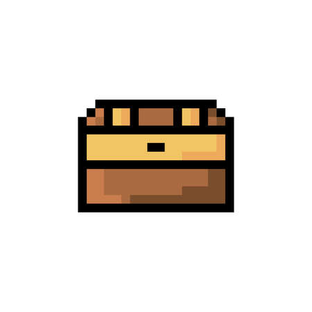 pixelated treasure designのイラスト素材