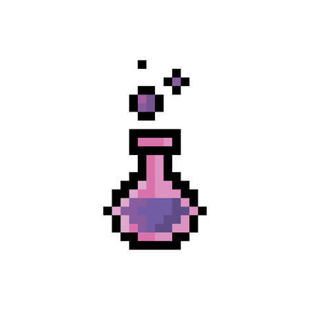 pixelated potion designのイラスト素材