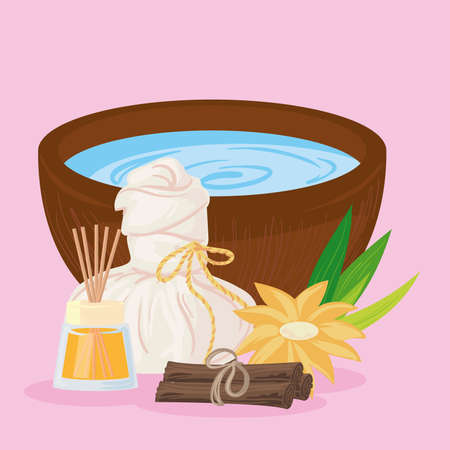 spa icons posterのイラスト素材