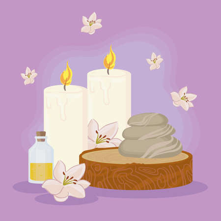 spa items cardのイラスト素材