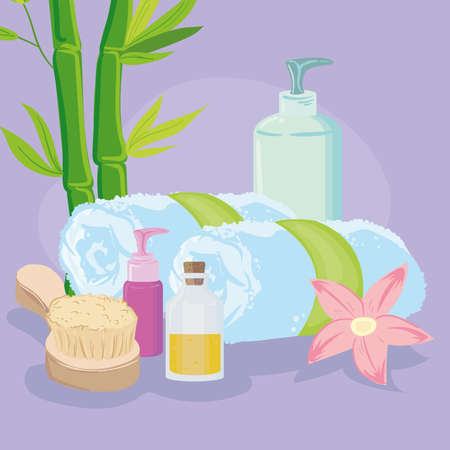 spa icons cartelのイラスト素材