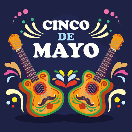 cinco de mayo cardのイラスト素材