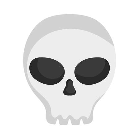 cartoon skull iconのイラスト素材