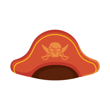 cartoon pirate hatのイラスト素材